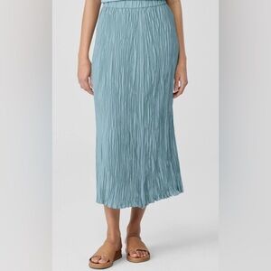 Eileen Fisher Crushed Silk Maxi Skirt